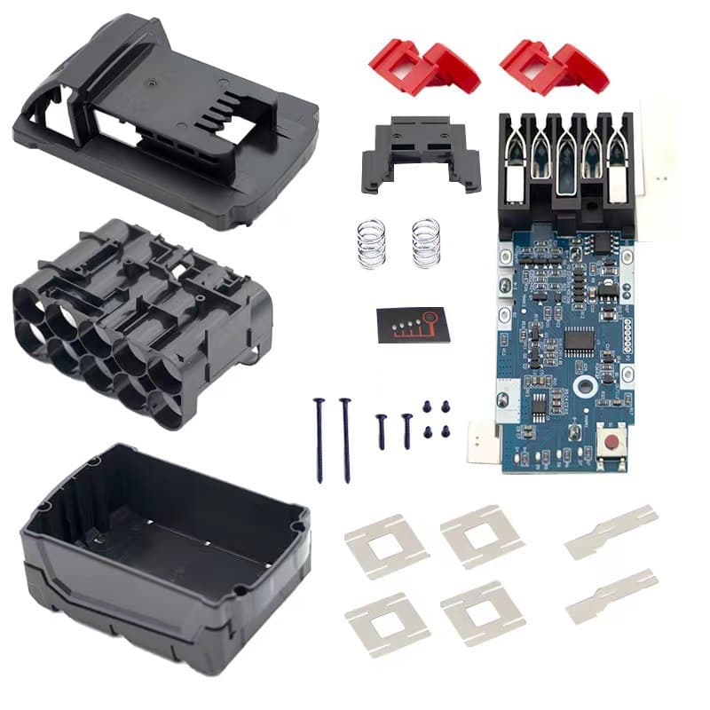 Replacement of Miwatch M18 tool battery sleeve-18650 Miwatch 18V battery protection plate plastic case