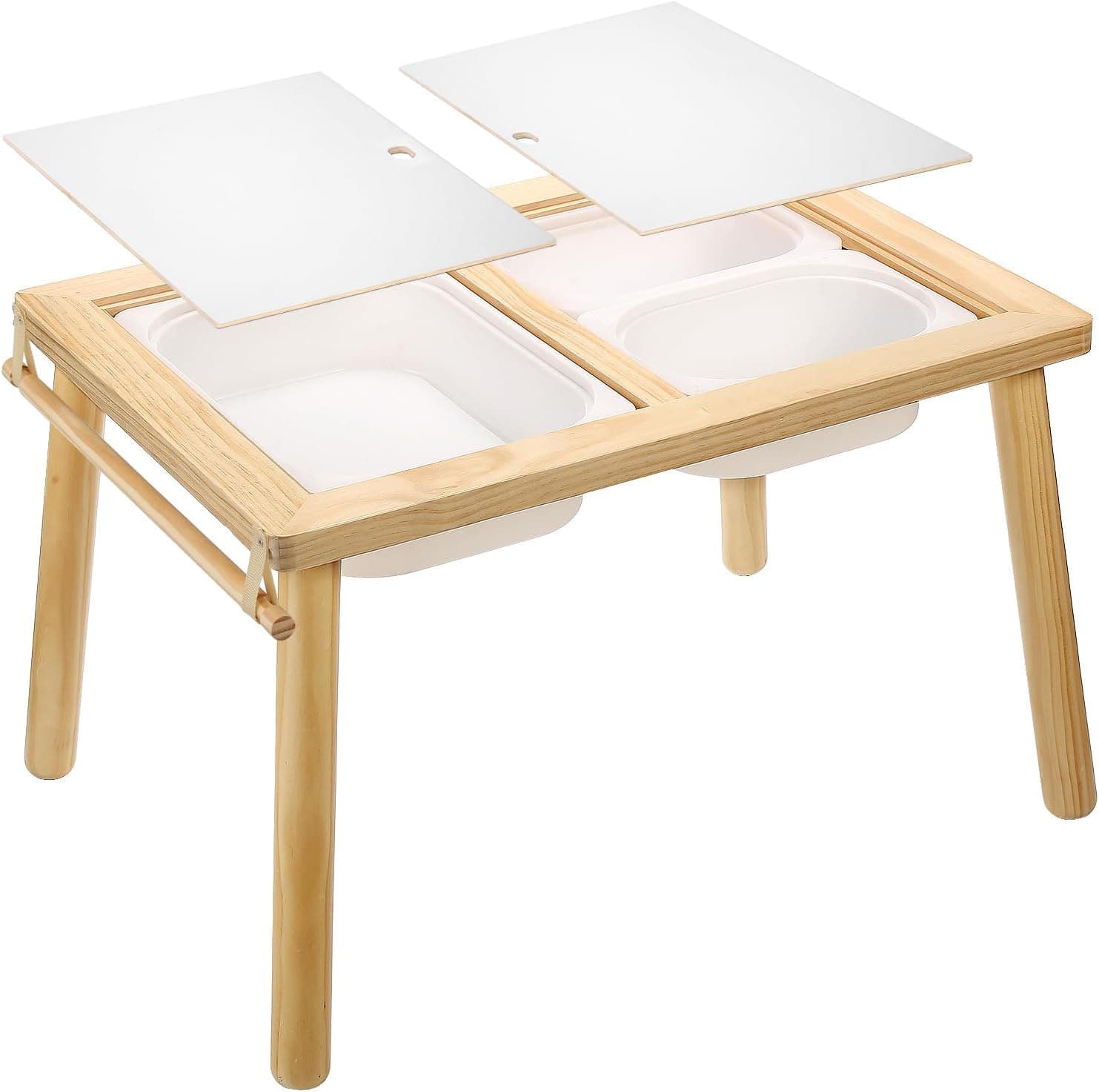 Amazon's Most Popular Kids Activity Table Learning Table with Storage Box, Toddler Sensory Table with Toy Storage