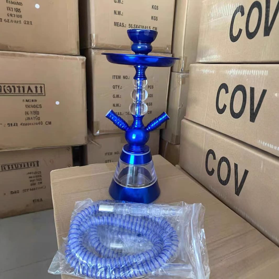 Arabic Hookah Shisha Set, Three-Ball Acrylic Dual-Hose Hookah, Cross-Border