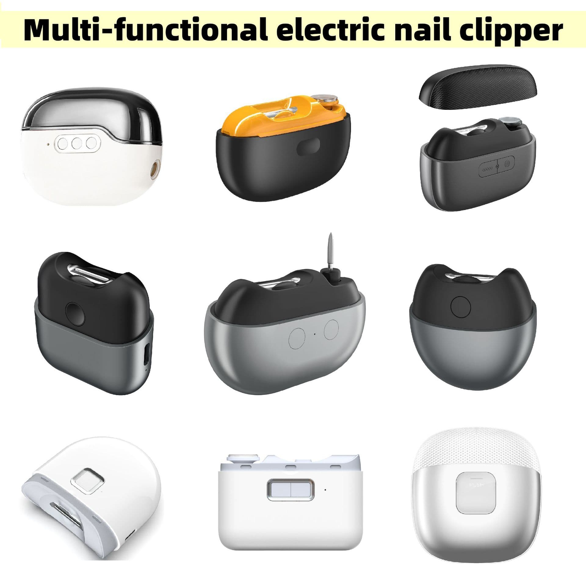 Cross-Border Hot M7 Multi-Function Electric Nail Clipper & Grinder All-in-One Universal for All Ages