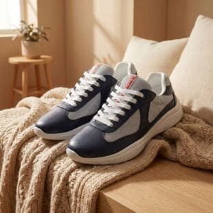 Putian European High-End P Brand Patent Leather Men's Casual Shoes Low-Top Breathable White Sneakers Leather Shoes