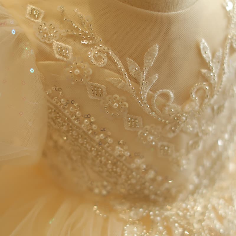Fashionable Little Girl Princess Dress Baby One-Year Birthday Outfit Forest Style 100-Day Cake Dress High-End Custom