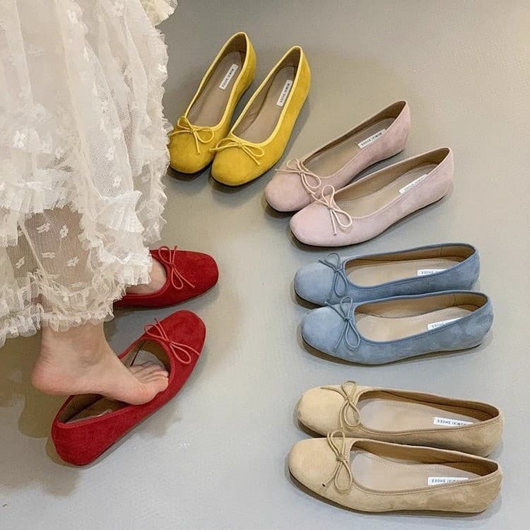 2025 New French Style Low Heel Mary Jane Shoes for Women, Velvet Red Soft Sole Comfort Shoes with Hidden Height Increase