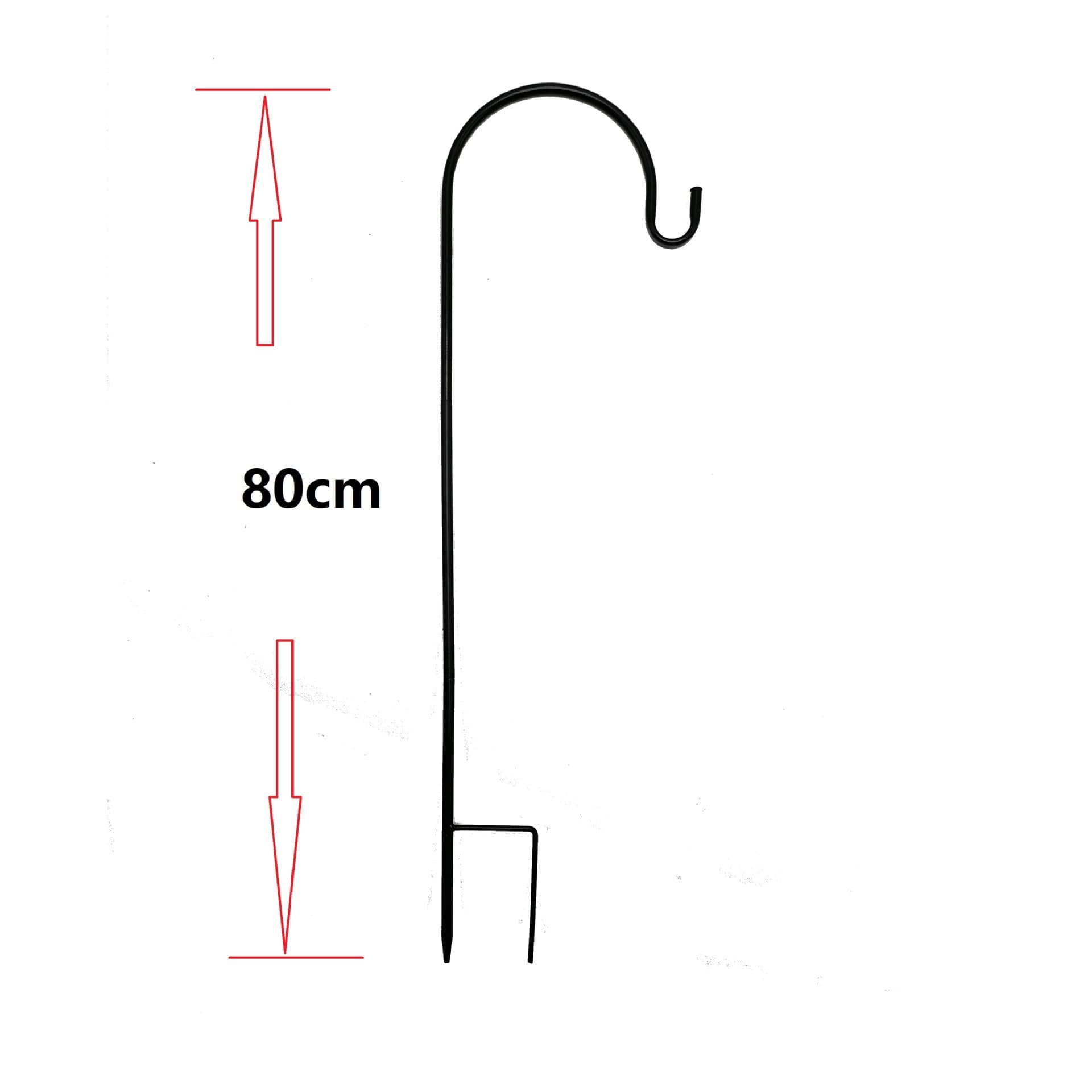Cross-border Shepherd's Hook Iron Art Craft Iron Hook Outdoor Lawn Courtyard Light Hook Rust-proof Ground Stake Hook