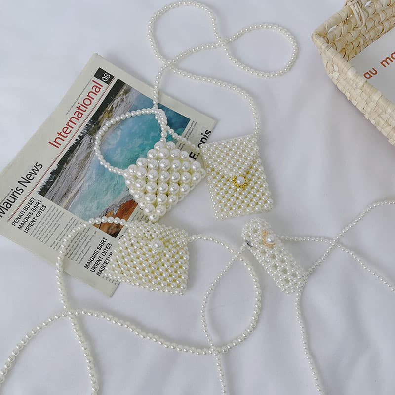 Kids' Mini Bag 2025 New Style Pearl Small Backpack Korean Creative Chain Summer Shoulder Crossbody Bag Trendy