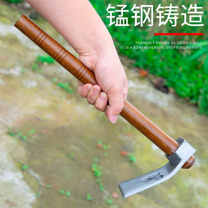 Manufacturer wholesale small hoe, ice adze, hammer, chisel, planer, wood tool, soil digging, pickaxe, fishing, weeding, bamboo shoot digging, farmer's hoe