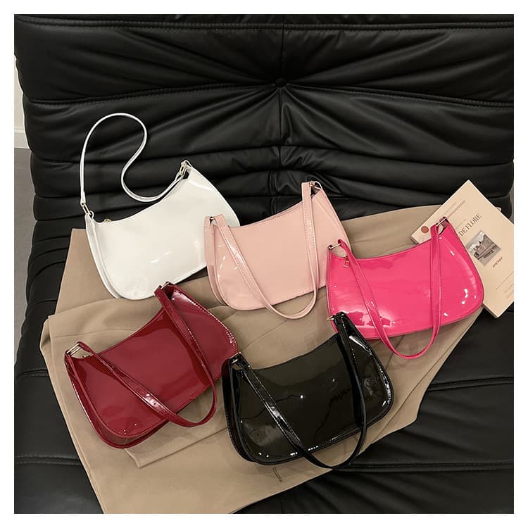 2024 New Korean Style Fashion Solid Color Small Square Bag, One-Shoulder Underarm Handheld Women's Bag, Casual Commuter Bag