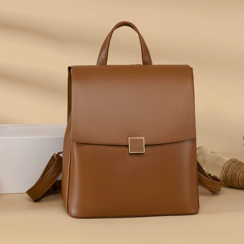 Red Fashionable Commuter Women's Backpack Hot Sale Of The Season Autumn Winter New Style Versatile Double-Shoulder Small Backpack