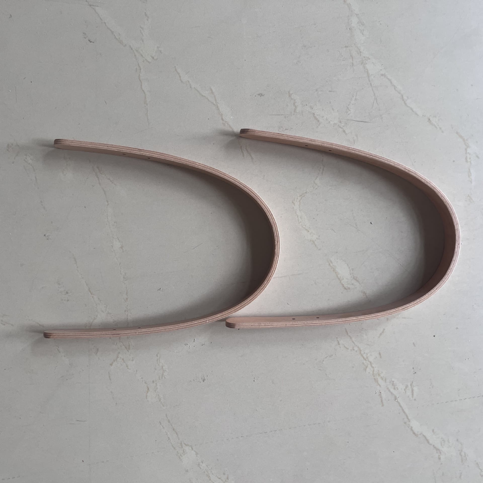 Supply U-shaped lighting curved wood, lighting curved plate, curved wood lighting handle, curved handle