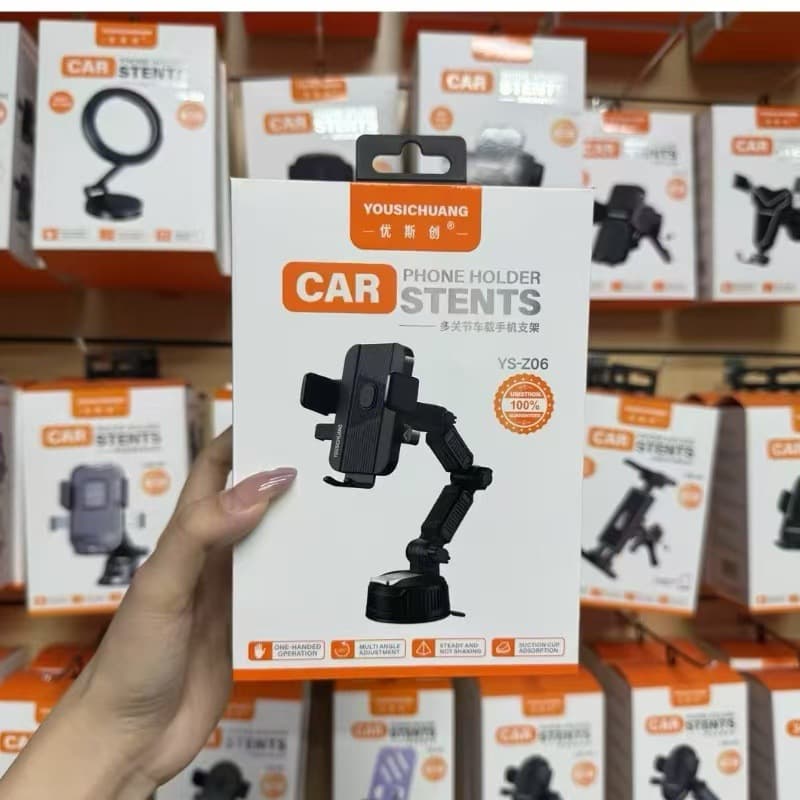 Ustron YS-Z06 multi-joint car mobile phone holder suction cup large truck holder 360 degree rotating vacuum plus