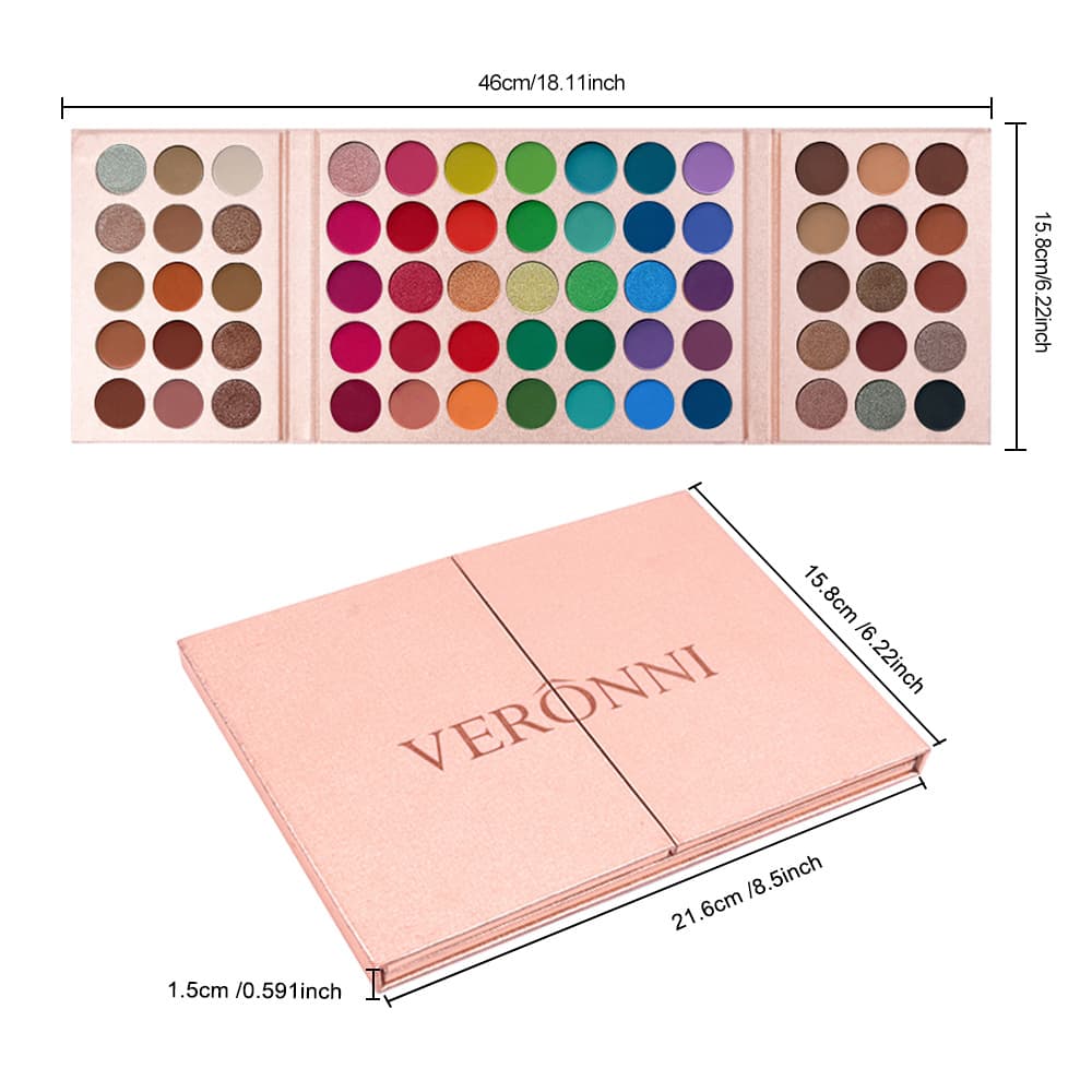 65-color eye shadow children's stage makeup eye shadow palette shiny pearlescent matte sequin fine glitter cos makeup glitter powder dance