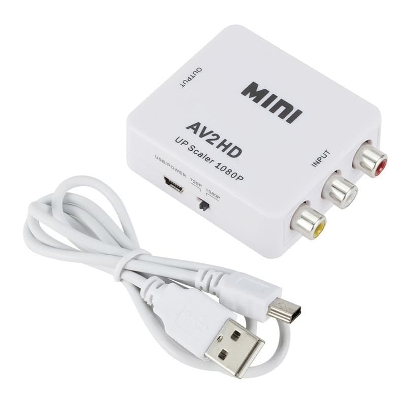 AV to HDMI Converter with Audio AV TO HDMI Supports 1080P CVBS to HDMI for TV Monitor