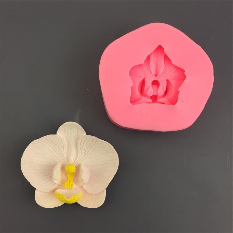 Butterfly Flower Aromatherapy Candle Silicone Mold DIY Drip Glue Aromatherapy Gypsum Chocolate Orchid Flower Baking Tools