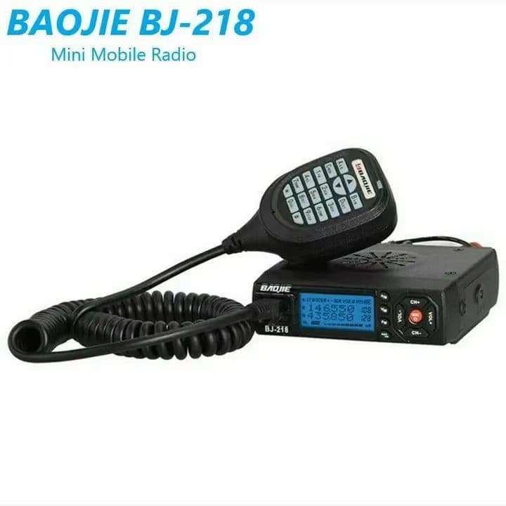 BJ-218 Dual Band Car Radio Mini Mobile Transceiver UV Dual Frequency Dual Standby Cigarette Lighter Car Radio