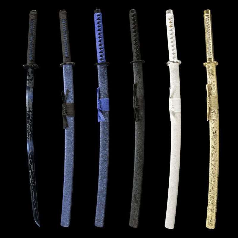 Wholesale Special Price High Manganese Steel Japanese Katana Samurai Long Sword Longquan City Handmade Integrated Katana Unsharpened
