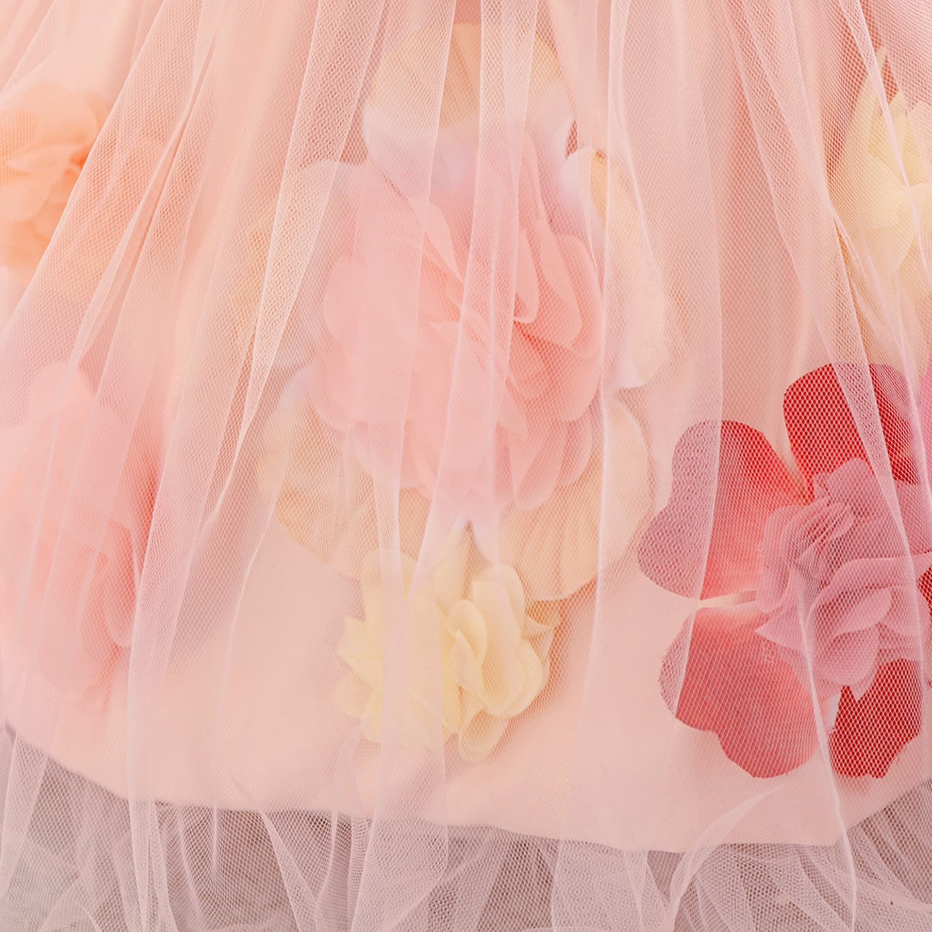 2026 Kids Princess Dress Flower Tutu Gown Flower Girl Party Dress Baby First Birthday Evening Gown
