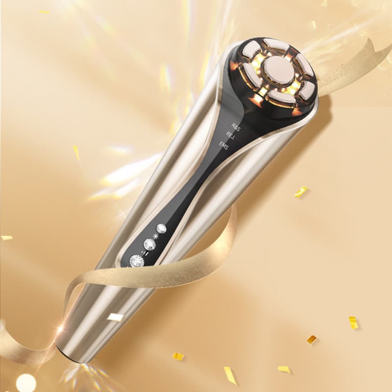 New Cross-Border Home Handheld Beauty Device, EMS Red Light Multi-Function Facial Massager