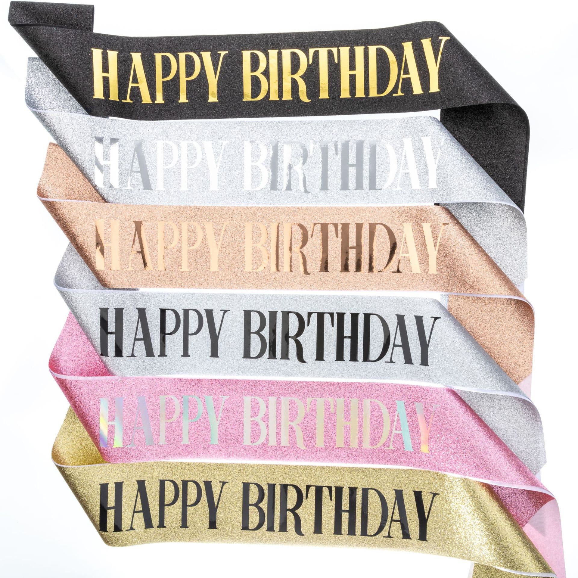 Happy Birthday Sash for Party Waist Belt Ribbon Customizable Handmade Fabric Celebration Sash for All Ages And Occasions