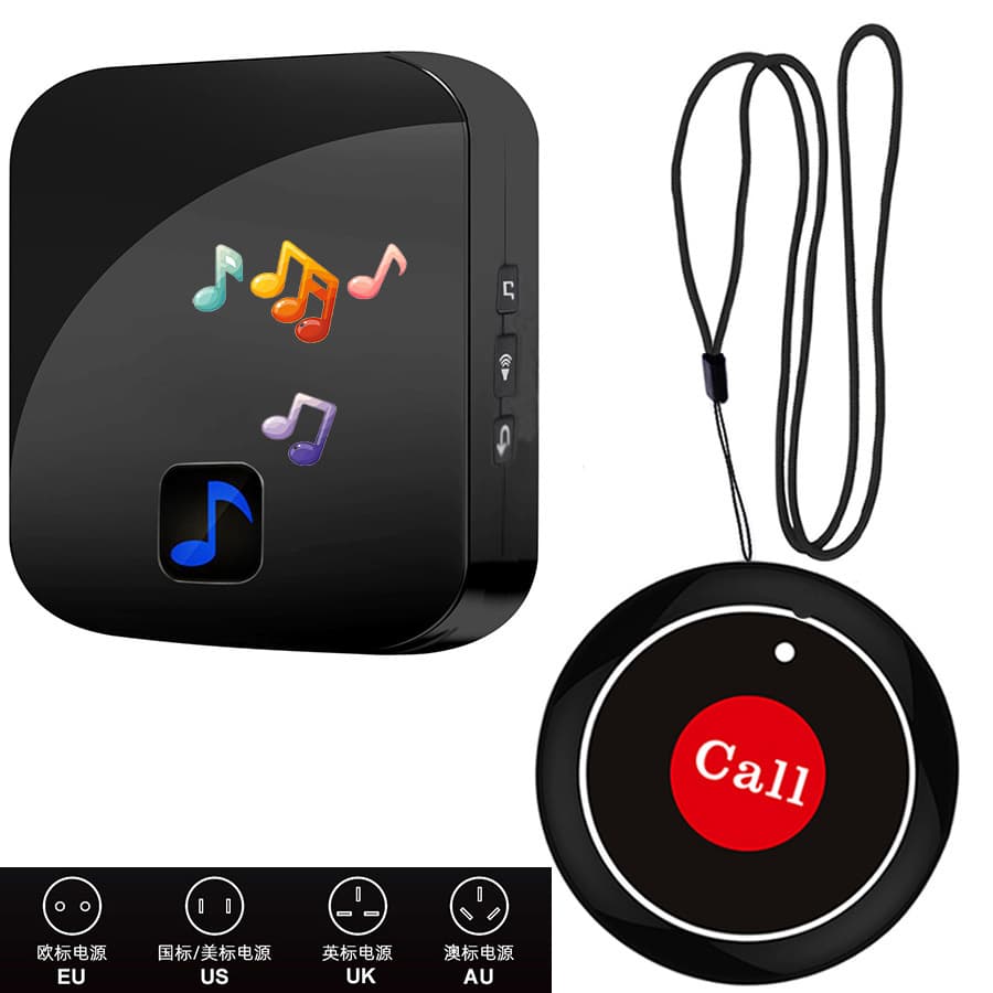 Su-550-C1 Wireless Pager Home Patient Call Elderly Bedside Call Bell One-Click Call Button