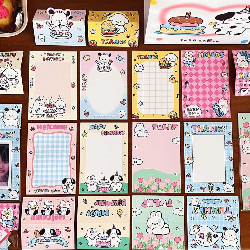Tengyi Original Design Puppy Card Head/Back Cards, Packaged Card Sets, Shipping Accessories Gift Packaging Cards