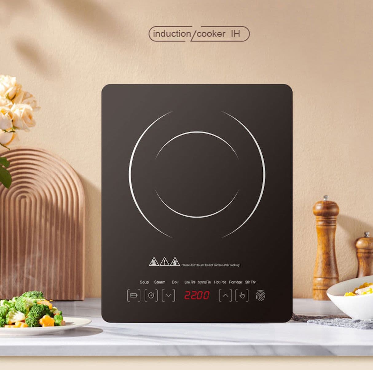Induction cooker induction cooker home kitchen high-power touch multi-function frying induction cooker cross-border