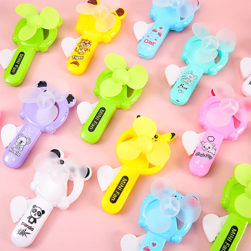 Creative Hand-Press Fan, Children's Handheld Cartoon Mini Press Fan, Kindergarten Gifts, Stall Supply Wholesale