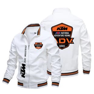 Cross-border KTM Motorcycle Off-Road Casual Loose Trendy Men's Sportswear Cardigan Fashion Large Size Men's Car Logo Jacket