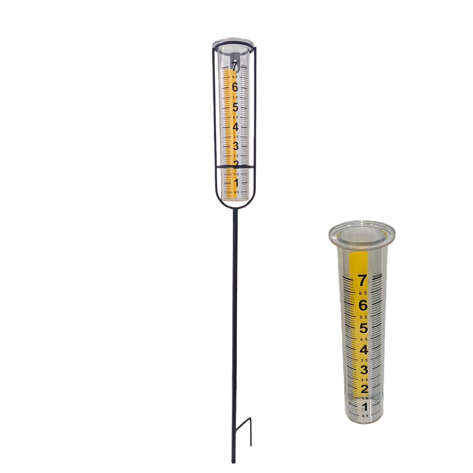Outdoor Rain Gauge, Creative Garden Rainfall Monitor, Ironwork Rain Meter