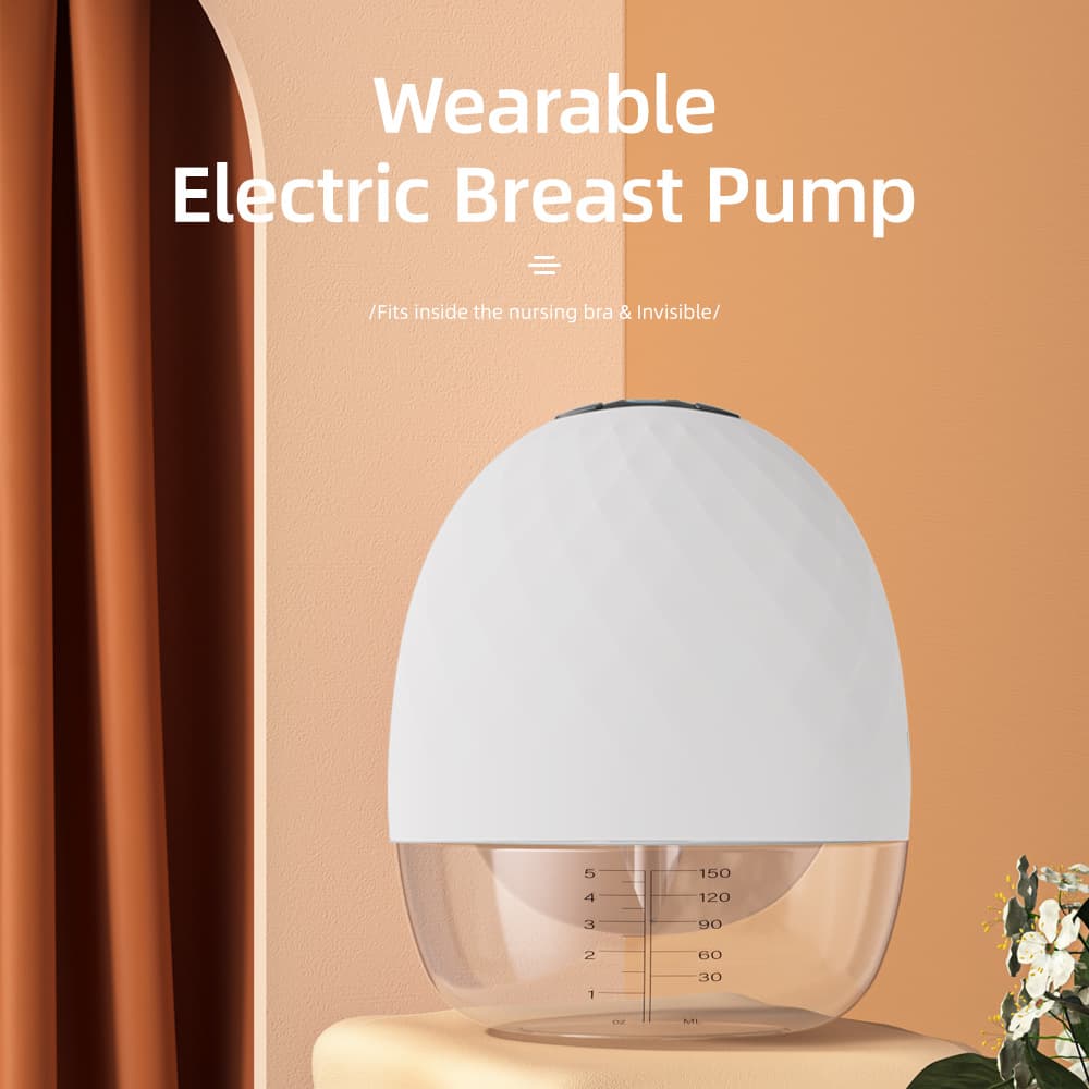 Wearable Electric Breast Pump Silent Strong Suction Wireless Massage All-in-One Hands-Free Invisible