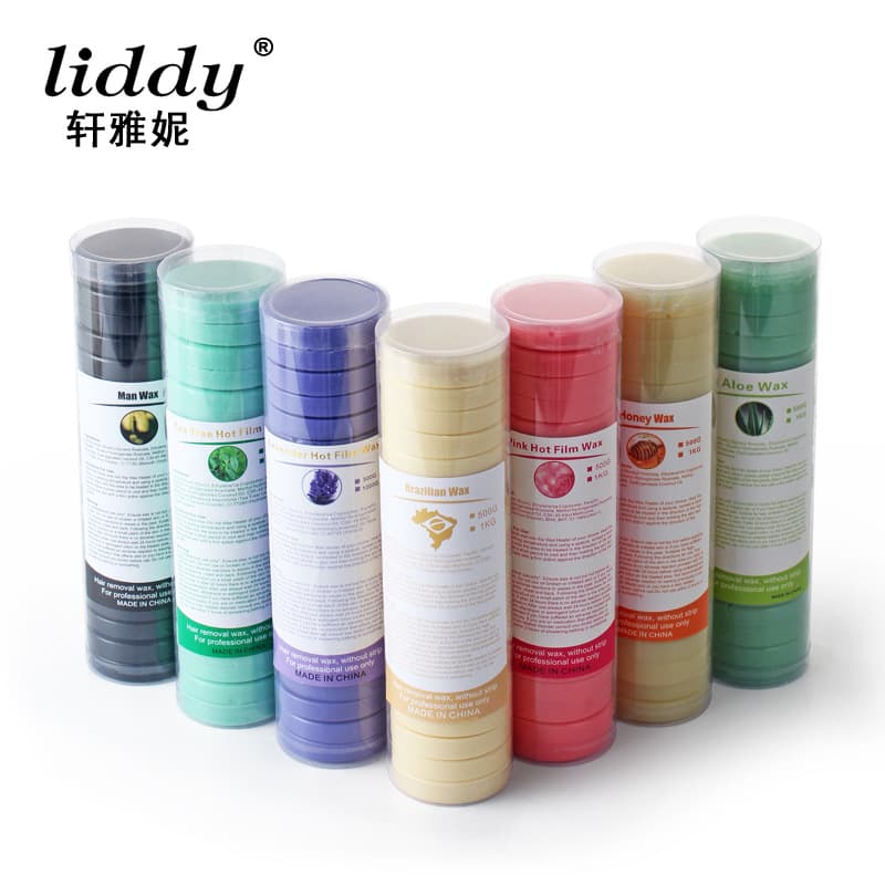 Cross-border 500g hair removal wax cake paper-free wax block solid round wax cake hard wax fit hair removal foreign trade model wholesale direct sales