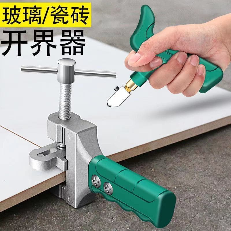 Tile Cutter 2-in-1 Glass Cutter Tile Cutting Tool All-in-One Scoring Cutter for Ceramic Tiles