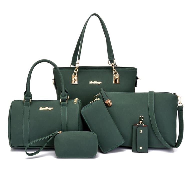 Cross-border Foreign Trade 2025 New Simple Fashion Mother-Daughter Bag 6-Piece Set Handbag Shoulder Crossbody Women's Bag Wholesale