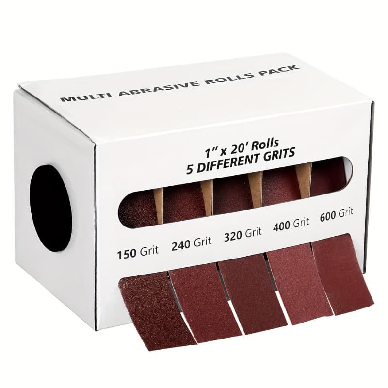 2026 New Cross-border Drop Shipping with Distributor 5-piece Sandpaper Rolls 150240320400600