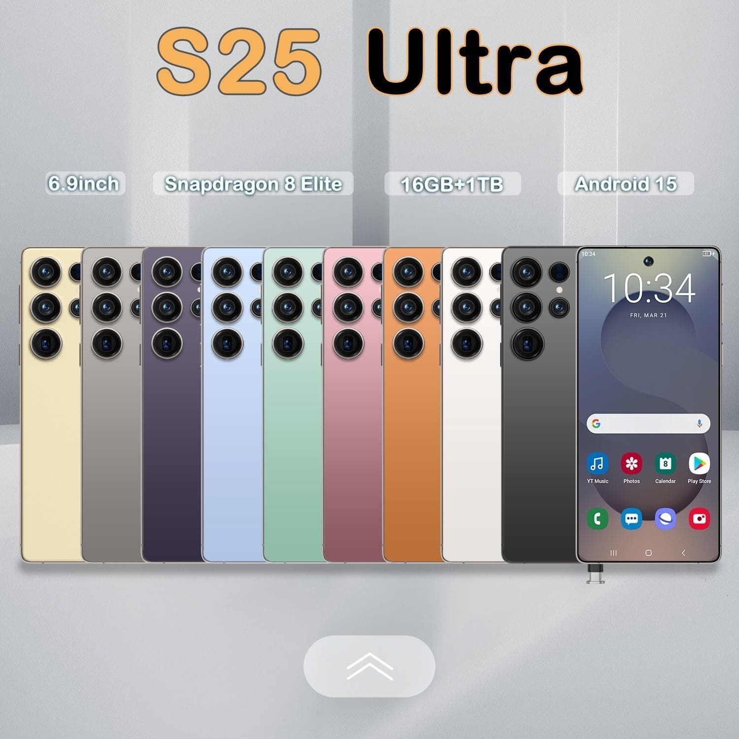 Cugo Cross-Border Mobile Phone S25 Ultra Built-In Pen 6.6 Inches 1+16Gb Android 8.1 Spot 3g Network