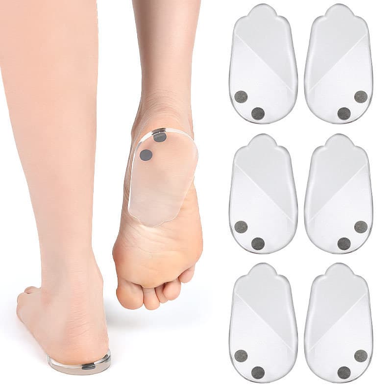 Adult GEL O-Type X-Type Leg Shape Cushioning Transparent Heel Pad Men's Insole/Insert