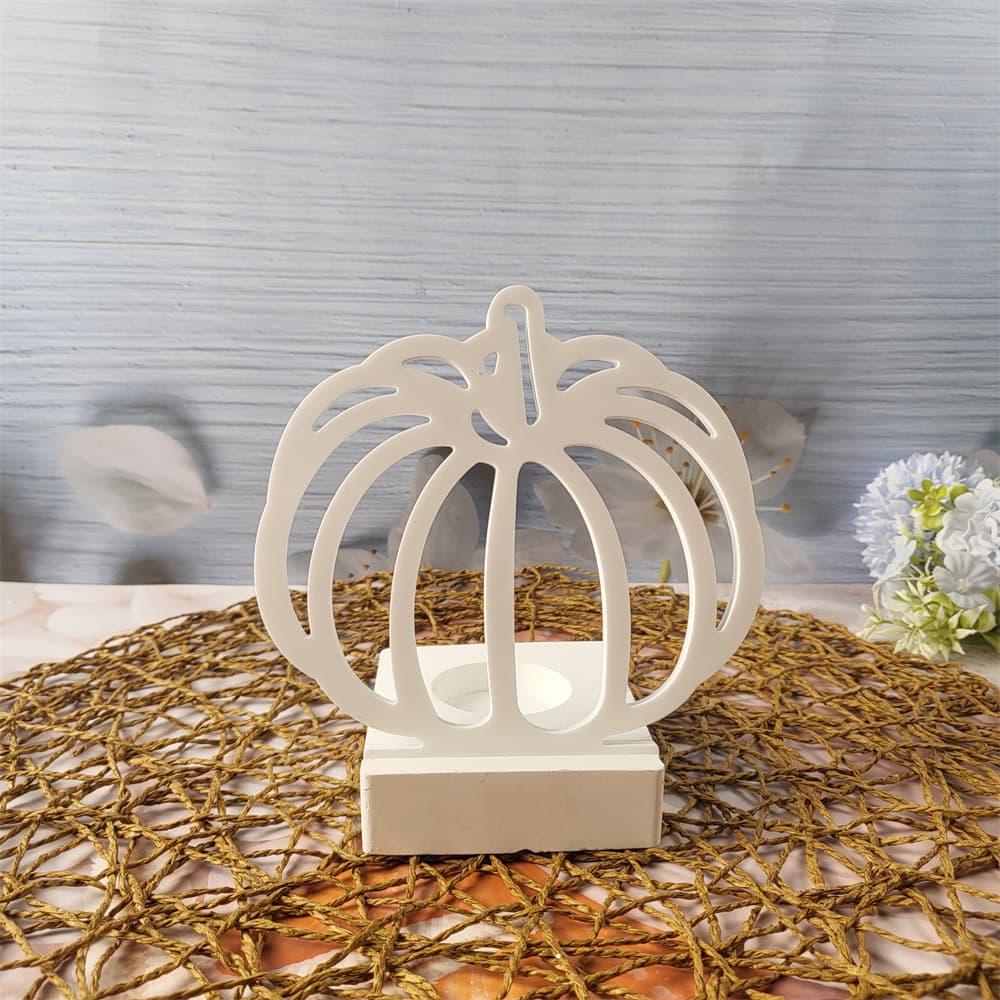 S0757 Halloween Hollow Pumpkin Desktop Decoration Cement Plaster Mold DIY Silicone Mold