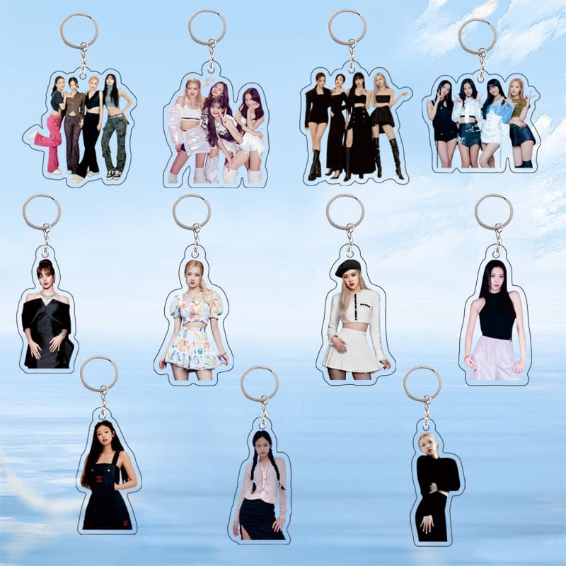 BLACKPINK acrylic keychain LISA pendant JISOO decoration Kim Ji-ni Park Chae-young peripheral pendant