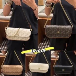 Kou Jia New Brook Flap Baguette Bag Underarm Bag Carriage Print Shoulder Handle Crossbody Chain Commuter Women