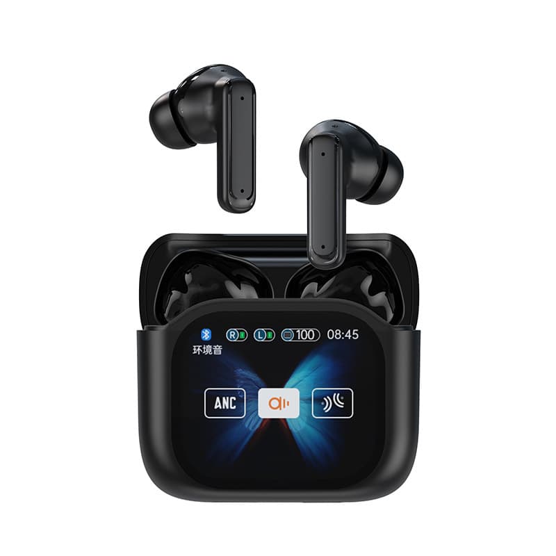 Bluetooth translation earbuds with multilingual AI, translator, real-time call and music playback.