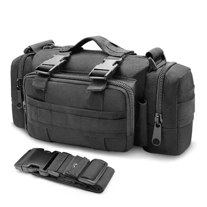 Waterproof Camouflage Large Capacity 3P Tactical Waist Bag Multifunctional Outdoor Sports Cycling Fishing Bag CP Multi-Pocket