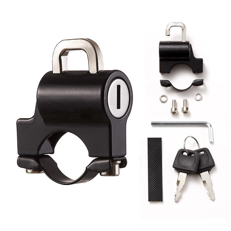 Electric Vehicle Helmet Lock Anti-Theft Lock Fixed Bicycle Basket Lock Electric Motorcycle Safety Helmet Front Hook Lock