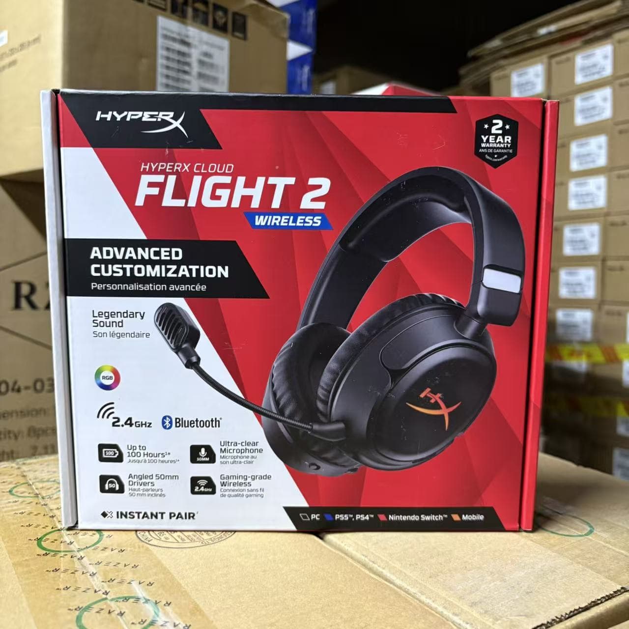 HyperX Cloud Flight 2 Hurricane RGB Wireless Gaming Headset