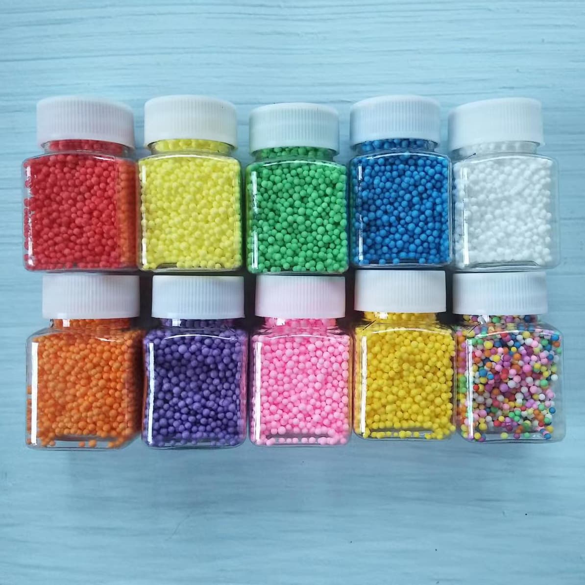 2-4mm Colorful Foam Balls, Macaron Foam Beads for Gift Box Decoration, Toy Filling, and Layout Supplies