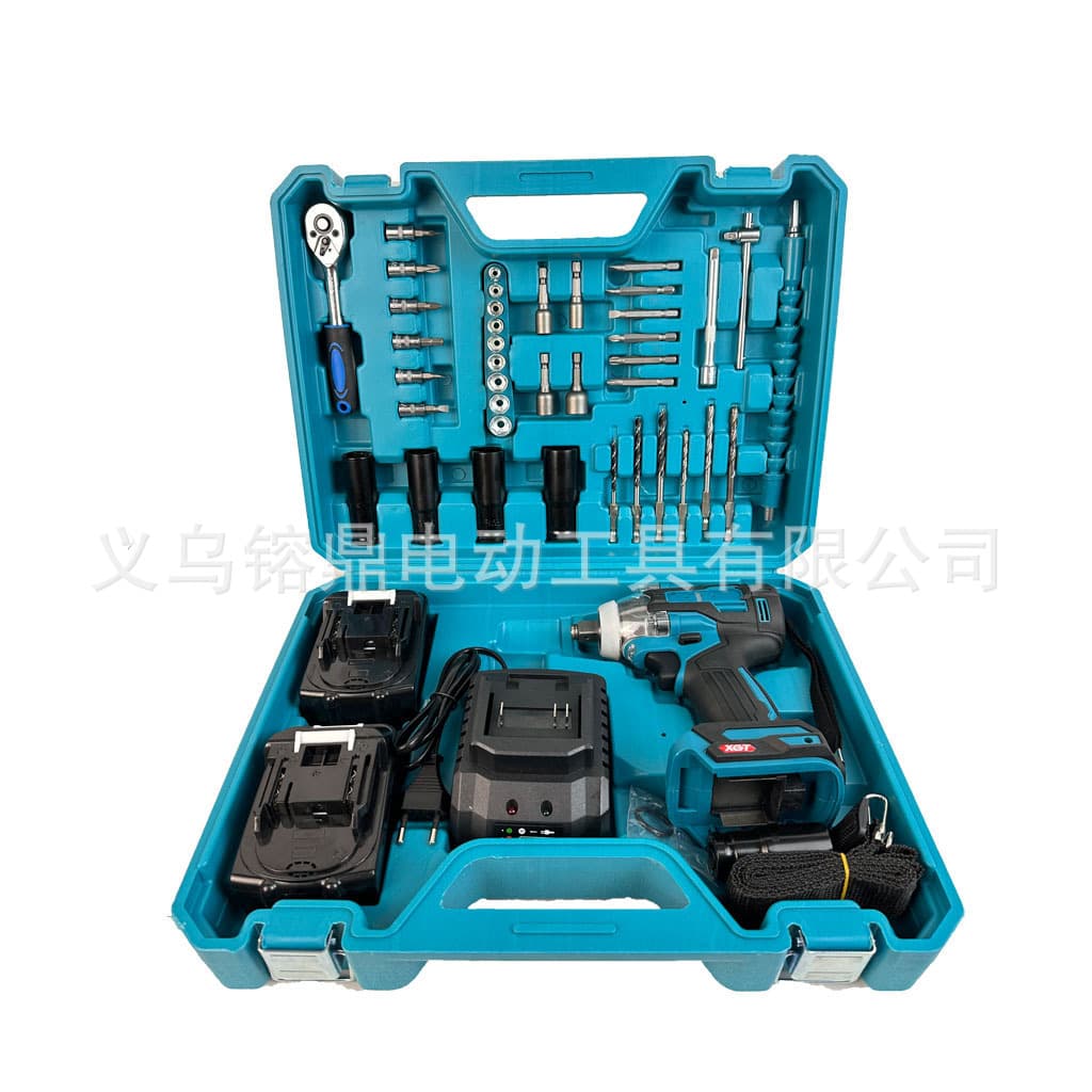 Brushless Dual-Purpose Wrench Impact Screwdriver Electric Screwdriver High-Power Air Cannon Rack 31-Piece Tool Set