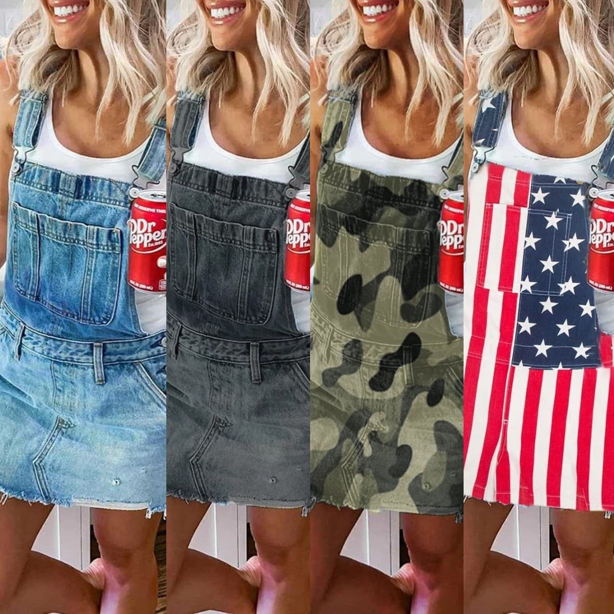 Amazon Women's Denim Skirt Overall Dress Slim Fit Strappy Denim Skirt 0026