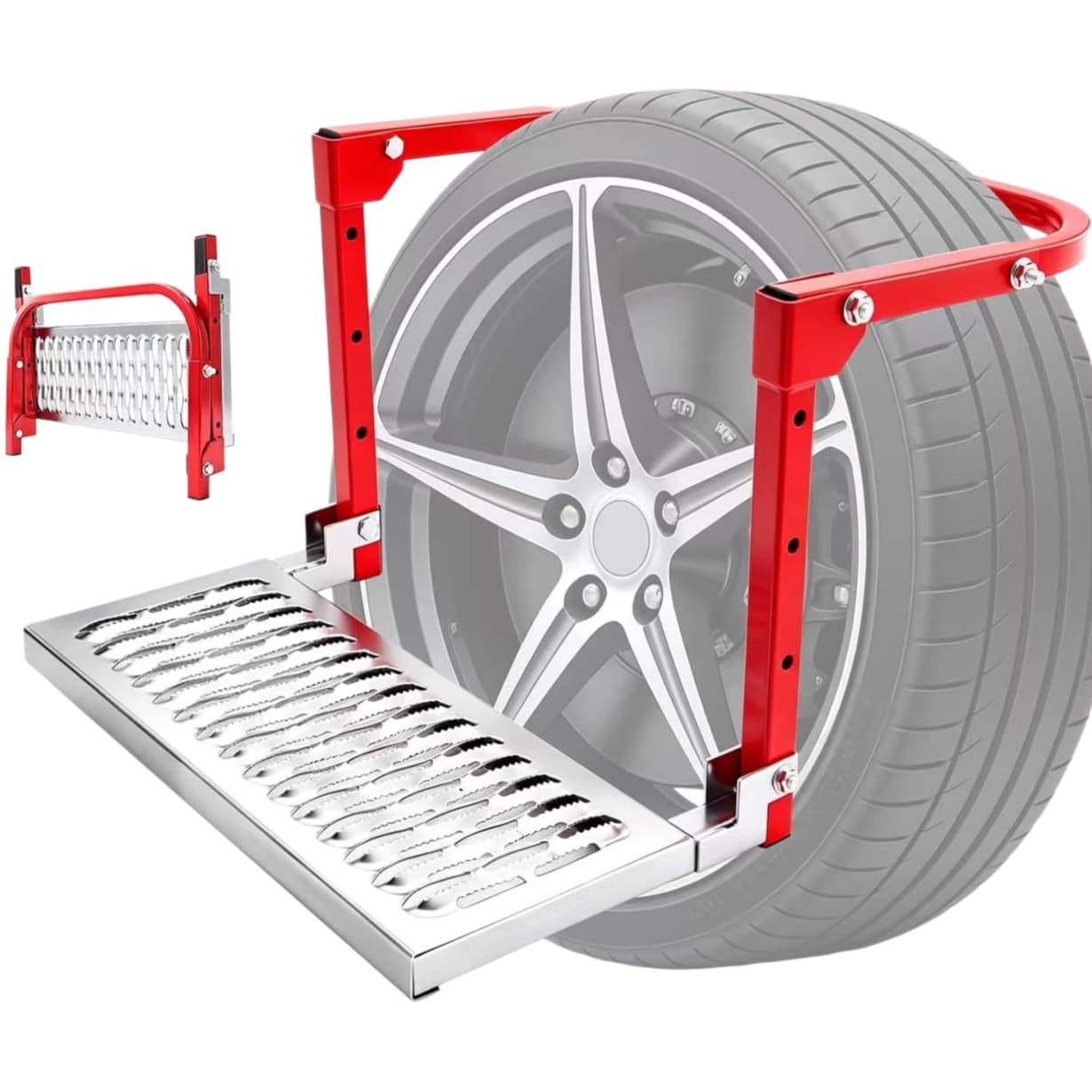 Tire Step Ladder Climbing Step Car Tire Access Ladder Vehicle Step Board