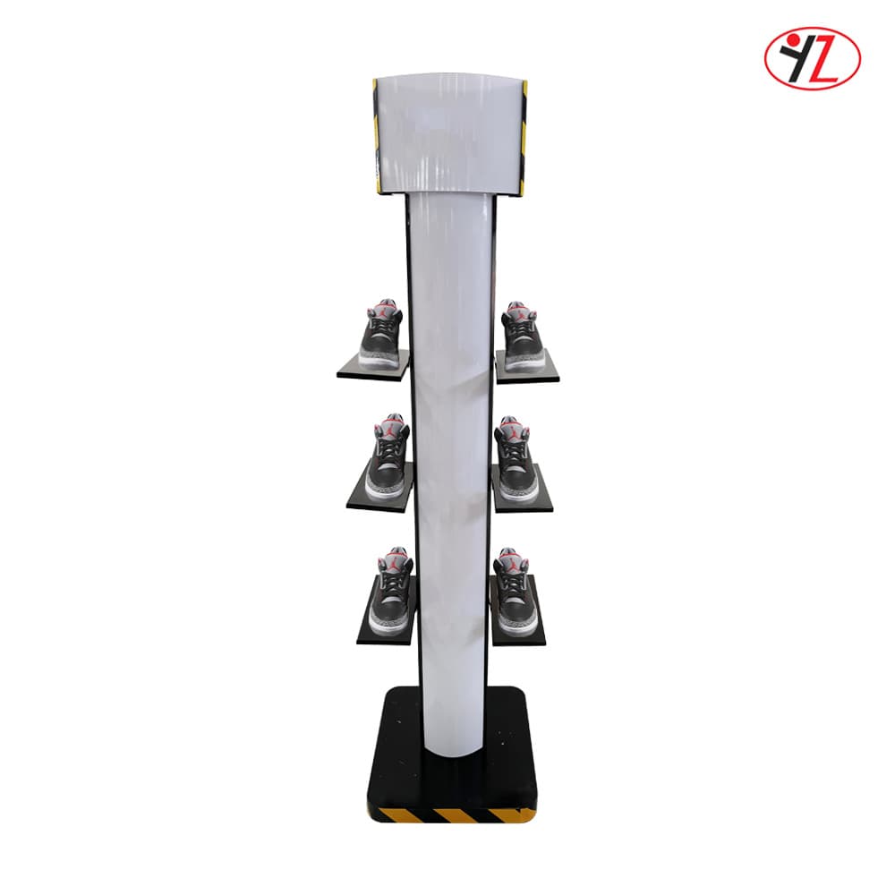 Brand shoe display rack, shoe store specialty store safety shoe display rack, iron standing multi-layer shoe support shoe rack
