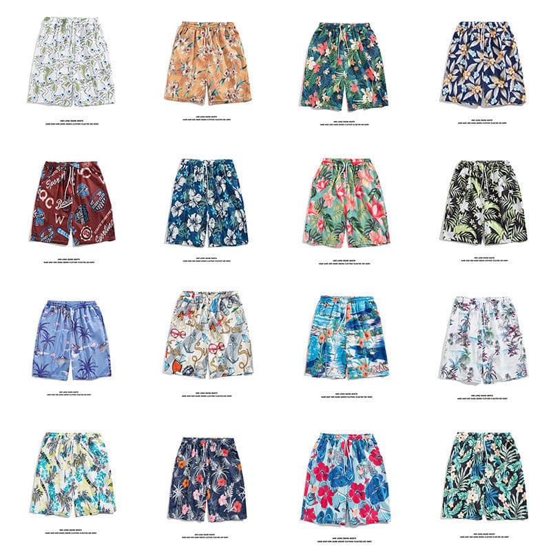 Summer Casual Shorts Loose Beach Shorts Men Trendy Ins Style Five-Point Lounge Pants Thin Home Shorts