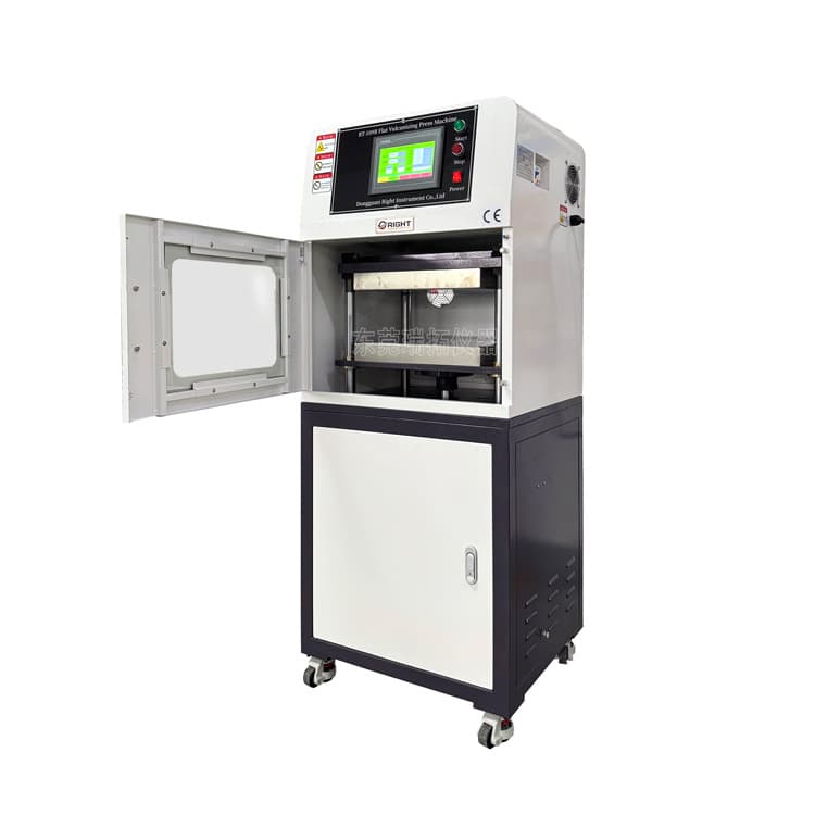Vertical Plate Vulcanizer, Small Compression Molding Machine, Electric Heating Press with Adjustable Pressure, Customizable from Supplier