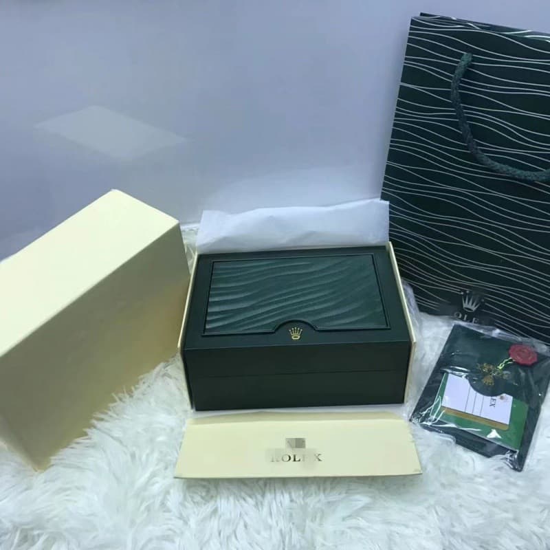 Watch box Rolex watch box Green Water Ghost Black Water Ghost watch box wavy pattern gift packaging
